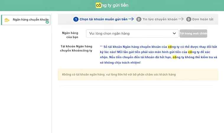 Các phương thức nạp tiền PKWIN
