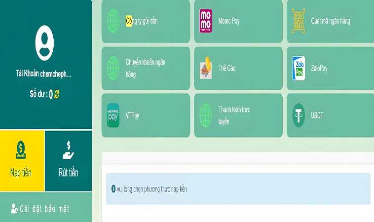 Hướng dẫn nạp tiền PKWIN nhanh chóng, dễ dàng cho người mới