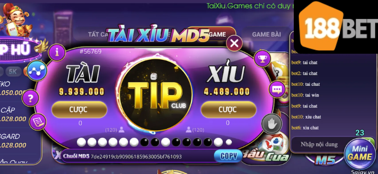 Trải Nghiệm Điều Thú Vị Chơi Tài Xỉu Md5 Tại 188bet Có Gì Hay 3 tai xiu md5 188bet